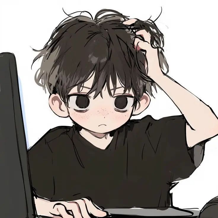 An illustration of a person working on a computer.